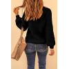 imagePRETTYGARDEN Fall Sweaters for Women 2025 Fashion Long Sleeve Casual Ribbed Knit Winter Clothes Pullover Jumper TopsBlack
