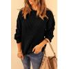 imagePRETTYGARDEN Fall Sweaters for Women 2025 Fashion Long Sleeve Casual Ribbed Knit Winter Clothes Pullover Jumper TopsBlack