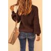 imagePRETTYGARDEN Fall Sweaters for Women 2025 Fashion Long Sleeve Casual Ribbed Knit Winter Clothes Pullover Jumper TopsCoffee