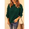 imagePRETTYGARDEN Fall Sweaters for Women 2025 Fashion Long Sleeve Casual Ribbed Knit Winter Clothes Pullover Jumper TopsDark Green