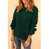imagePRETTYGARDEN Fall Sweaters for Women 2025 Fashion Long Sleeve Casual Ribbed Knit Winter Clothes Pullover Jumper TopsDark Green