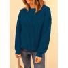 imagePRETTYGARDEN Fall Sweaters for Women 2025 Fashion Long Sleeve Casual Ribbed Knit Winter Clothes Pullover Jumper TopsLake Blue