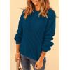 imagePRETTYGARDEN Fall Sweaters for Women 2025 Fashion Long Sleeve Casual Ribbed Knit Winter Clothes Pullover Jumper TopsLake Blue