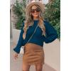 imagePRETTYGARDEN Fall Sweaters for Women 2025 Fashion Long Sleeve Casual Ribbed Knit Winter Clothes Pullover Jumper TopsLake Blue