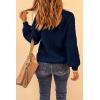 imagePRETTYGARDEN Fall Sweaters for Women 2025 Fashion Long Sleeve Casual Ribbed Knit Winter Clothes Pullover Jumper TopsNavy