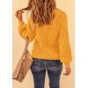 imagePRETTYGARDEN Fall Sweaters for Women 2025 Fashion Long Sleeve Casual Ribbed Knit Winter Clothes Pullover Jumper TopsTurmeric