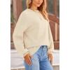 imagePRETTYGARDEN Womens 2025 Fall Sweaters Casual Crew Neck Long Sleeve Pullover Tops Ribbed Knit Loose Fit Winter ClothesBeige