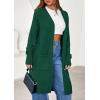 imagePRETTYGARDEN Womens Long Oversized Cardigans 2025 Fall Trendy Long Sleeve Open Front Chunky Sweater Knit Winter ClothingGreen
