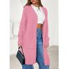 imagePRETTYGARDEN Womens Long Oversized Cardigans 2025 Fall Trendy Long Sleeve Open Front Chunky Sweater Knit Winter ClothingPink
