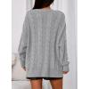 imagePRETTYGARDEN Womens Chunky Cardigan Sweaters 2025 Fall Oversized Cable Knit Long Sleeve Open Front Cardigans Winter ClothingGrey