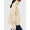 imagePRETTYGARDEN Womens Turtleneck Long Sleeve Sweater 2025 Fall Trendy Loose Fit Casual Tops Chunky Knit Pullover SweatersBeige