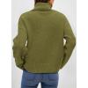 imagePRETTYGARDEN Womens Turtleneck Long Sleeve Sweater 2025 Fall Trendy Loose Fit Casual Tops Chunky Knit Pullover SweatersOlive Green