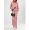 imagePRETTYGARDEN Womens 2 Piece Fall Lounge Sets 2025 Zip Up Hoodie Wide Leg Pants Tracksuit Matching Travel Outfits ClothesPink