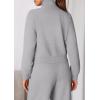 imagePRETTYGARDEN Womens 2 Piece Outfits Sweatsuits 2025 Fall Full Zip Sweatshirts Workout Pants Matching Lounge Sets TracksuitsGrey