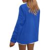 imagePRETTYGARDEN Blazers for Women Business Casual Outfits 2025 Fall Fashion Open Front Long Sleeve Suit Jackets Work BlazerBlue