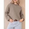 imagePRETTYGARDEN Womens Fall Oversized Sweaters Dressy Casual Long Sleeve Chunky Knit Winter Pullover Tops 2025 Holiday OutfitsKhaki