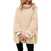 imagePRETTYGARDEN Oversized Sweaters for Women 2025 Chunky Turtleneck Sweater Fall Clothes Long Sleeve Tops Winter ClothingBeige