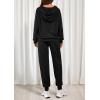 imagePRETTYGARDEN Womens 2 Piece Lounge Sets Fall Clothes Hoodies Sweatshirt Joggers Sweatpants Sweatsuits 2025 Airport OutfitsBlack