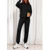 imagePRETTYGARDEN Womens 2 Piece Lounge Sets Fall Clothes Hoodies Sweatshirt Joggers Sweatpants Sweatsuits 2025 Airport OutfitsBlack