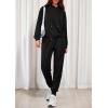imagePRETTYGARDEN Womens 2 Piece Lounge Sets Fall Clothes Hoodies Sweatshirt Joggers Sweatpants Sweatsuits 2025 Airport OutfitsBlack