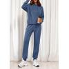 imagePRETTYGARDEN Womens 2 Piece Lounge Sets Fall Clothes Hoodies Sweatshirt Joggers Sweatpants Sweatsuits 2025 Airport OutfitsBlue