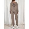 imagePRETTYGARDEN Womens 2 Piece Lounge Sets Fall Clothes Hoodies Sweatshirt Joggers Sweatpants Sweatsuits 2025 Airport OutfitsBrown