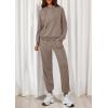 imagePRETTYGARDEN Womens 2 Piece Lounge Sets Fall Clothes Hoodies Sweatshirt Joggers Sweatpants Sweatsuits 2025 Airport OutfitsBrown