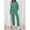 imagePRETTYGARDEN Womens 2 Piece Lounge Sets Fall Clothes Hoodies Sweatshirt Joggers Sweatpants Sweatsuits 2025 Airport OutfitsGreen