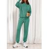 imagePRETTYGARDEN Womens 2 Piece Lounge Sets Fall Clothes Hoodies Sweatshirt Joggers Sweatpants Sweatsuits 2025 Airport OutfitsGreen