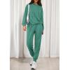 imagePRETTYGARDEN Womens 2 Piece Lounge Sets Fall Clothes Hoodies Sweatshirt Joggers Sweatpants Sweatsuits 2025 Airport OutfitsGreen