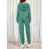 imagePRETTYGARDEN Womens 2 Piece Lounge Sets Fall Clothes Hoodies Sweatshirt Joggers Sweatpants Sweatsuits 2025 Airport OutfitsGreen