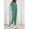 imagePRETTYGARDEN Womens 2 Piece Lounge Sets Fall Clothes Hoodies Sweatshirt Joggers Sweatpants Sweatsuits 2025 Airport OutfitsGreen