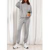 imagePRETTYGARDEN Womens 2 Piece Lounge Sets Fall Clothes Hoodies Sweatshirt Joggers Sweatpants Sweatsuits 2025 Airport OutfitsGrey