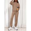 imagePRETTYGARDEN Womens 2 Piece Lounge Sets Fall Clothes Hoodies Sweatshirt Joggers Sweatpants Sweatsuits 2025 Airport OutfitsKhaki