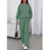 imagePRETTYGARDEN Womens Sweatsuits 2 Piece Set 2025 Casual Winter Long Sleeve Hoodie Loose Wide Leg Sweatpants Fall TracksuitGrey Green