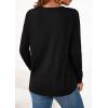 imagePRETTYGARDEN Long Sleeve Shirts for Women 2025 Fall Fashion Clothing Henley Tops Trendy Dressy Casual Blouses Work OutfitsBlack
