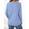 imagePRETTYGARDEN Long Sleeve Shirts for Women 2025 Fall Fashion Clothing Henley Tops Trendy Dressy Casual Blouses Work OutfitsLight Blue