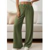 imagePRETTYGARDEN Womens Palazzo Pants Summer Fashion 2026 High Waisted Wide Leg Drawstring Flowy Beach Trousers with PocketsArmy Green