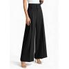 imagePRETTYGARDEN Womens Spring Wide Leg Palazzo Pants 2026 Trendy Loose Button High Waist Pleated Work Business Casual TrousersBlack