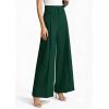 imagePRETTYGARDEN Womens Spring Wide Leg Palazzo Pants 2026 Trendy Loose Button High Waist Pleated Work Business Casual TrousersDark Green