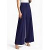 imagePRETTYGARDEN Womens Spring Wide Leg Palazzo Pants 2026 Trendy Loose Button High Waist Pleated Work Business Casual TrousersNavy Blue