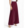 imagePRETTYGARDEN Womens Spring Wide Leg Palazzo Pants 2026 Trendy Loose Button High Waist Pleated Work Business Casual TrousersWine Red