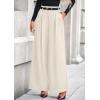 imagePRETTYGARDEN Womens Fall Wide Leg Trousers 2025 High Elastic Waist Loose Pleated Long Flowy Palazzo Work Pants with PocketsBeige