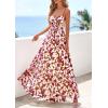 imagePRETTYGARDEN Womens Floral Maxi Dress Summer Outfits 2026 Spaghetti Strap Flowy Long Sundress Beach Vacation Boho DressesFloral Brown Beige