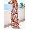 imagePRETTYGARDEN Womens Floral Maxi Dress Summer Outfits 2026 Spaghetti Strap Flowy Long Sundress Beach Vacation Boho DressesFloral Brown Beige