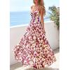imagePRETTYGARDEN Womens Floral Maxi Dress Summer Outfits 2026 Spaghetti Strap Flowy Long Sundress Beach Vacation Boho DressesFloral Brown Beige