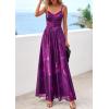 imagePRETTYGARDEN Womens Floral Maxi Dress Summer Outfits 2026 Spaghetti Strap Flowy Long Sundress Beach Vacation Boho DressesFloral Purple