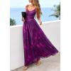 imagePRETTYGARDEN Womens Floral Maxi Dress Summer Outfits 2026 Spaghetti Strap Flowy Long Sundress Beach Vacation Boho DressesFloral Purple
