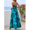 imagePRETTYGARDEN Womens Floral Maxi Dress Summer Outfits 2026 Spaghetti Strap Flowy Long Sundress Beach Vacation Boho DressesLake Blue Floral