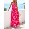 imagePRETTYGARDEN Womens Floral Maxi Dress Summer Outfits 2026 Spaghetti Strap Flowy Long Sundress Beach Vacation Boho DressesPink Floral